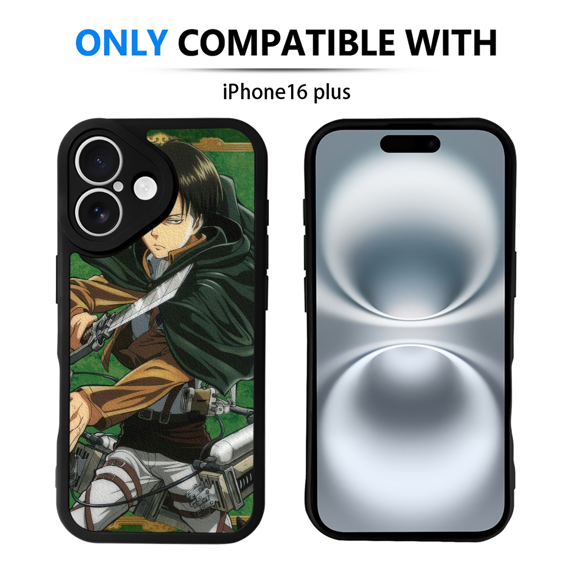 （画像用） 進撃の巨人 Attack on Titan 【iPhone 16シリーズ対応】シリコンスマホケース（レザー調） 材質：シリコン
